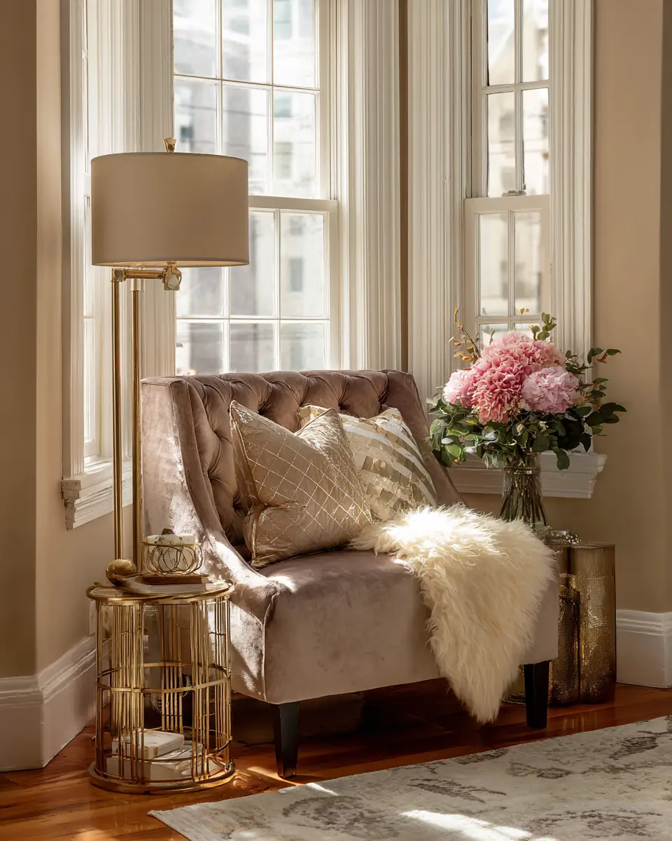 Warm Glam Bedroom Decor Ideas