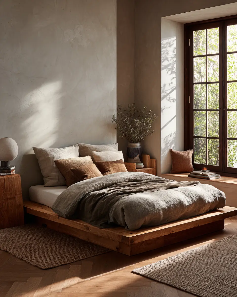 Warm Japandi Bedroom Decor Ideas