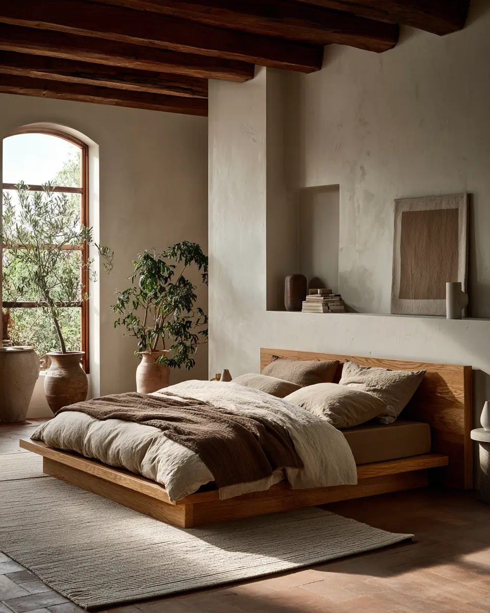 Warm Japandi Bedroom Decor Ideas