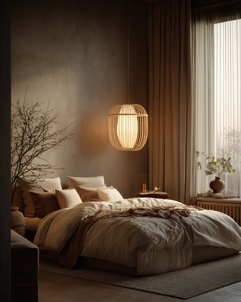 Warm Japandi Bedroom Decor Ideas