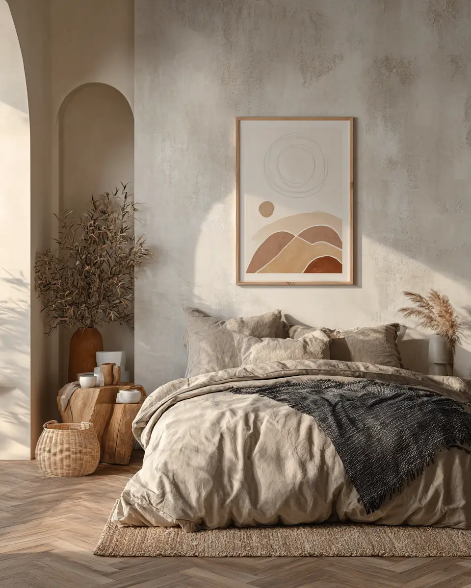 Warm Japandi Bedroom Decor Ideas