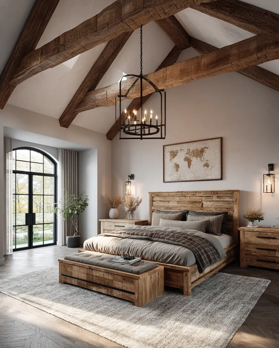 Warm Modern Farmhouse Bedroom Decor Ideas