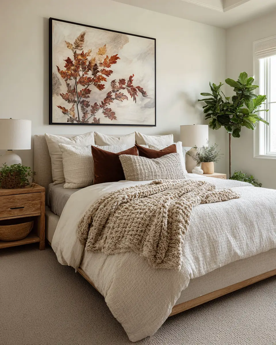 Warm Modern Farmhouse Bedroom Decor Ideas