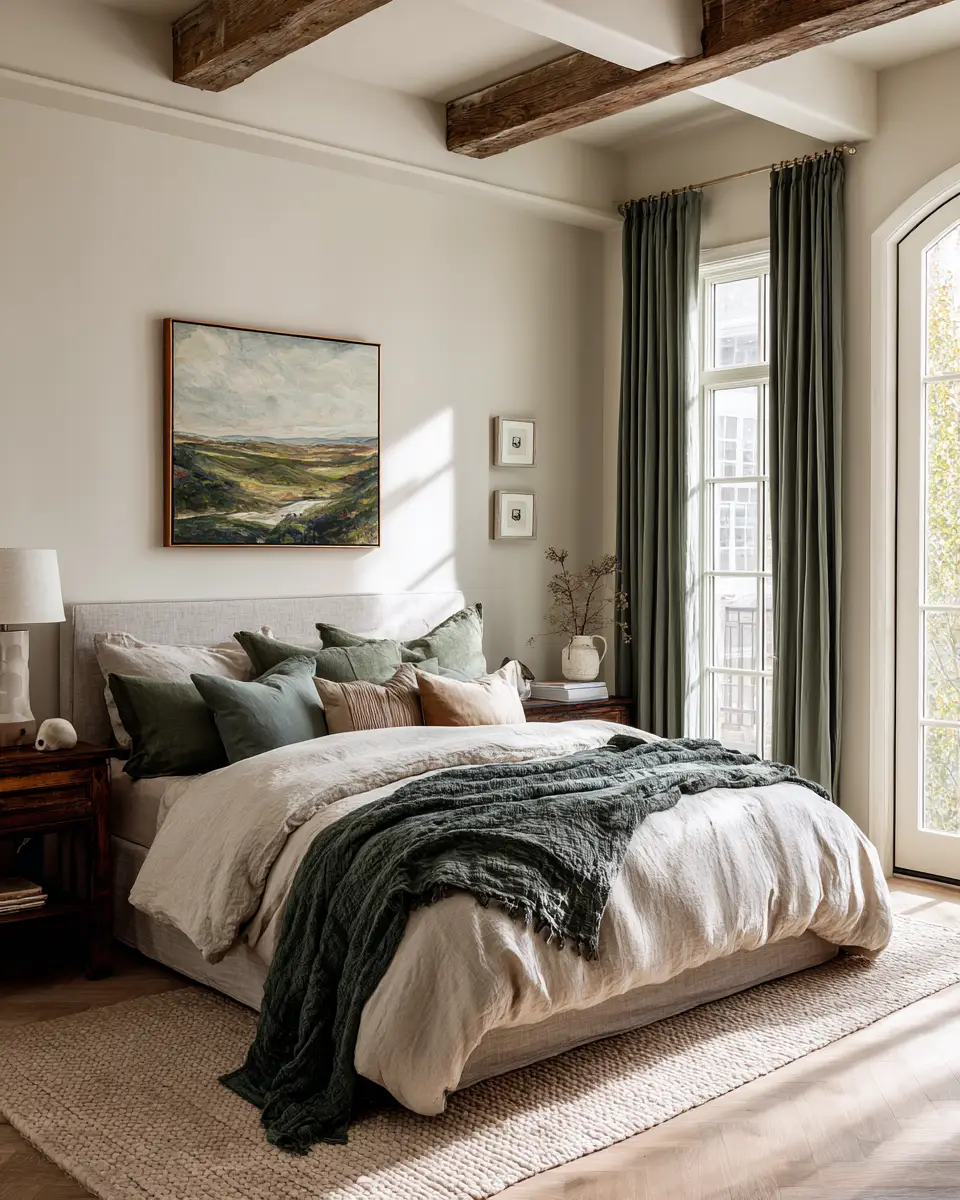 Warm Modern Farmhouse Bedroom Decor Ideas