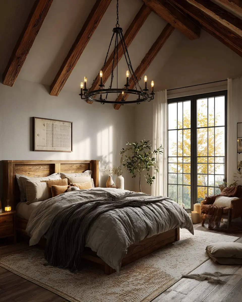 Warm Modern Farmhouse Bedroom Decor Ideas