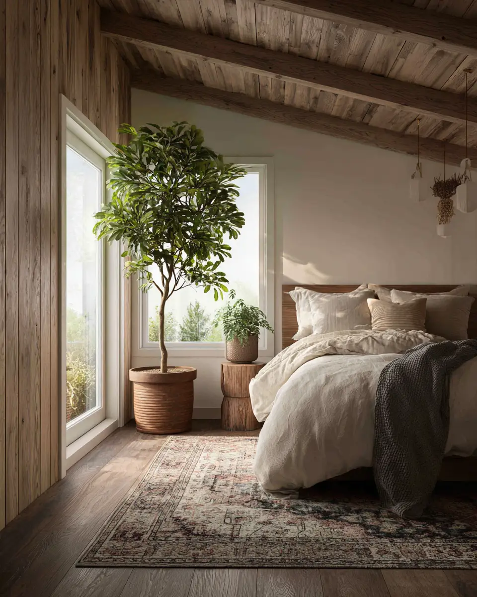 Warm Modern Farmhouse Bedroom Decor Ideas