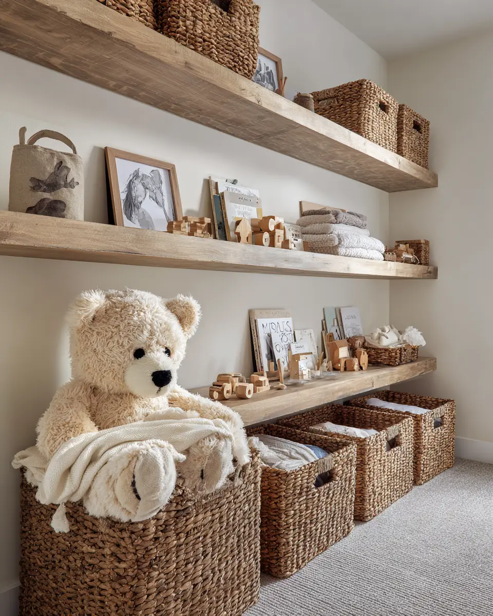 Warm Modern Farmhouse Nursery Decor Ideas - Featured