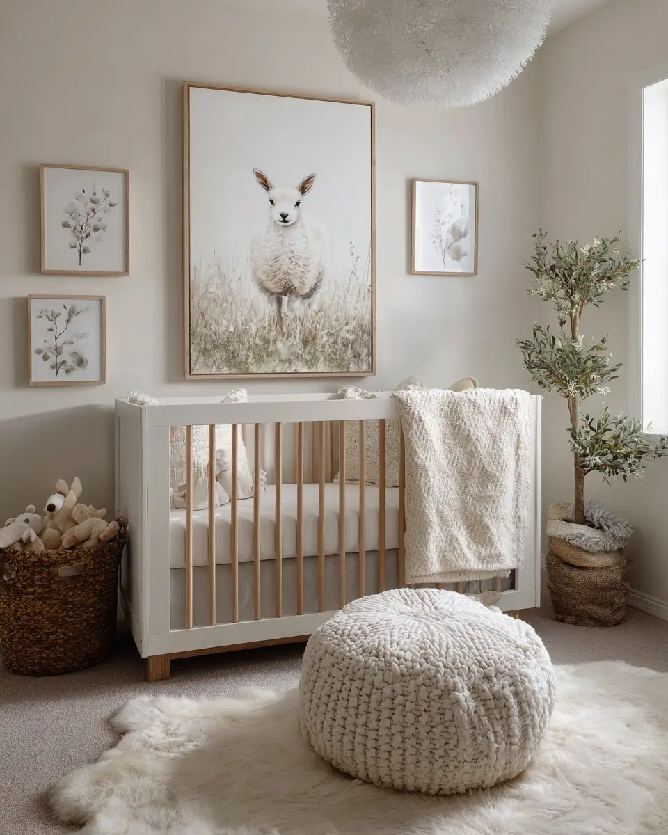 Warm Modern Farmhouse Nursery Decor Ideas