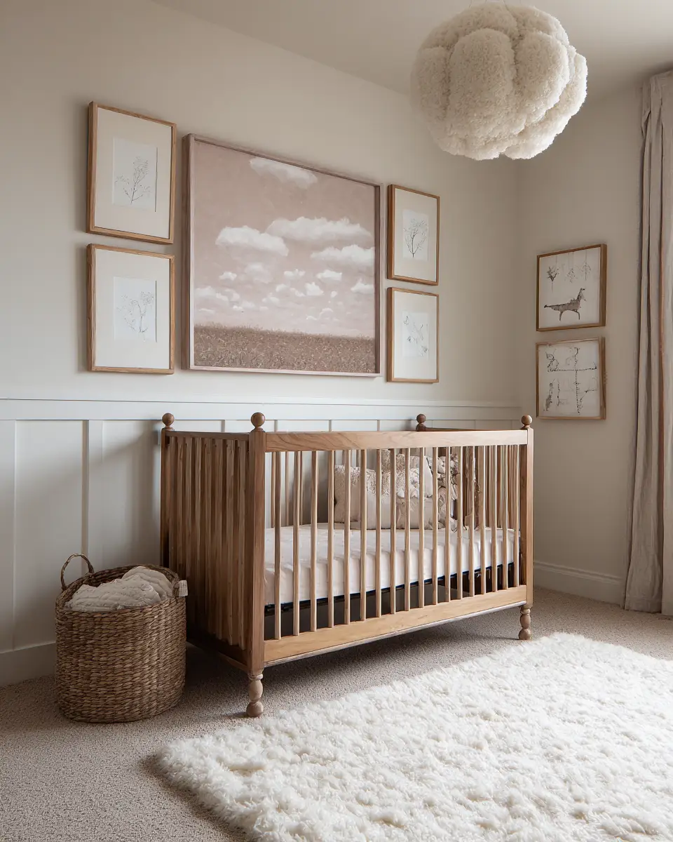 Warm Modern Farmhouse Nursery Decor Ideas