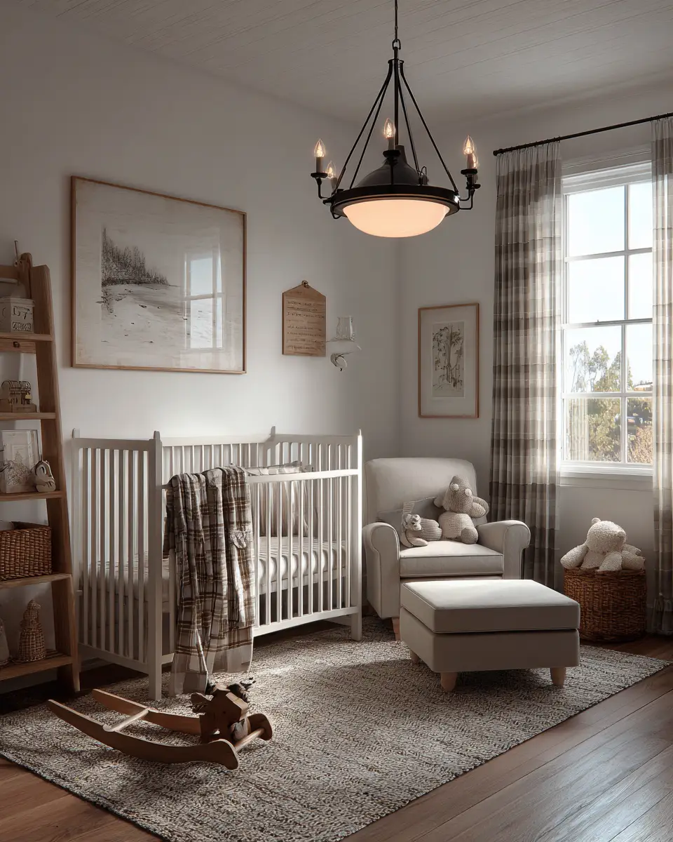 Warm Modern Farmhouse Nursery Decor Ideas