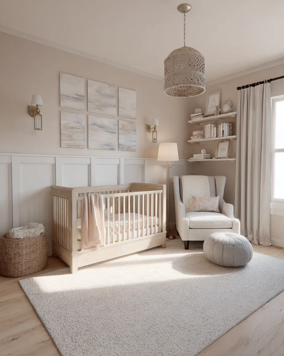 Warm Modern Farmhouse Nursery Decor Ideas