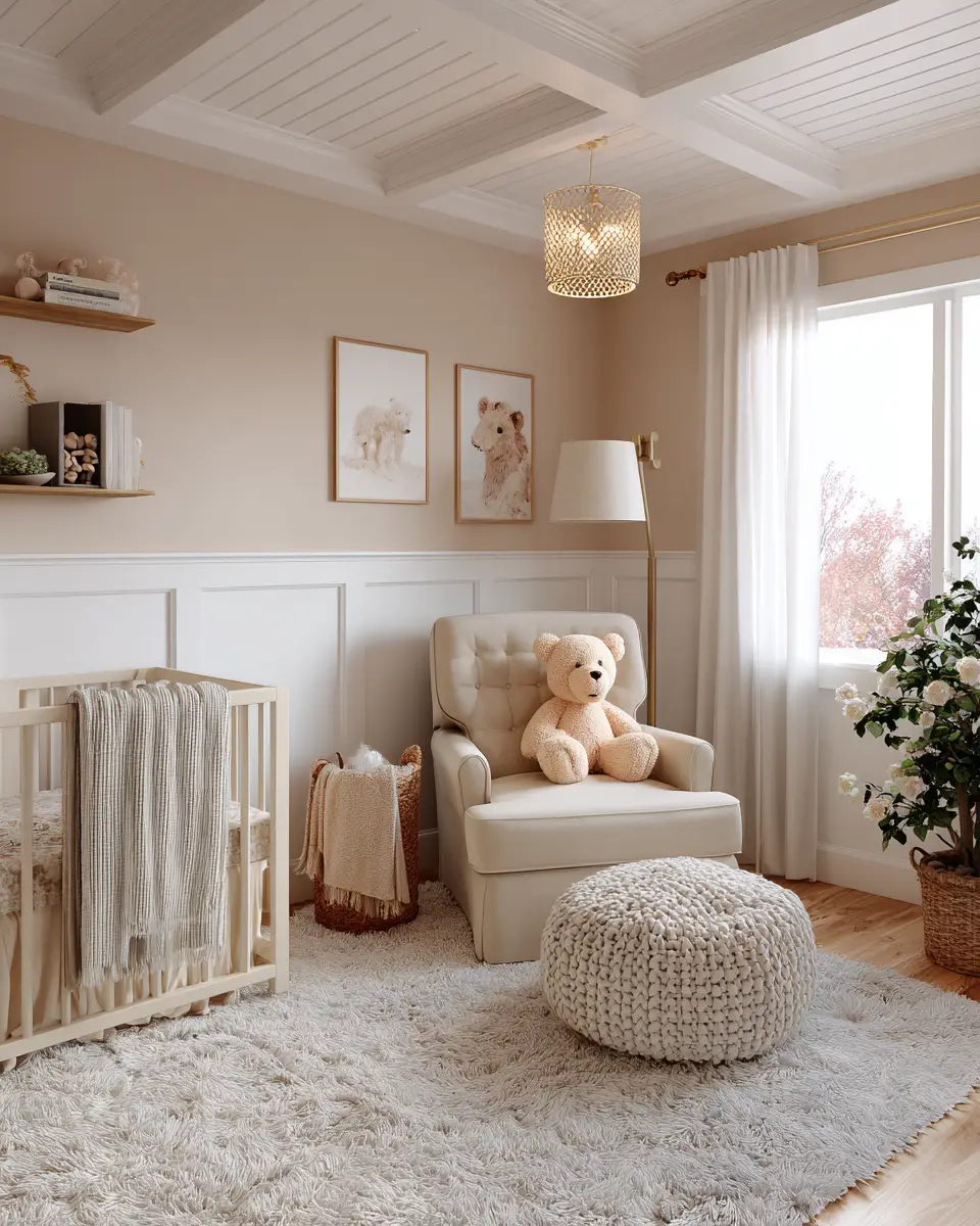 Warm Modern Farmhouse Nursery Decor Ideas