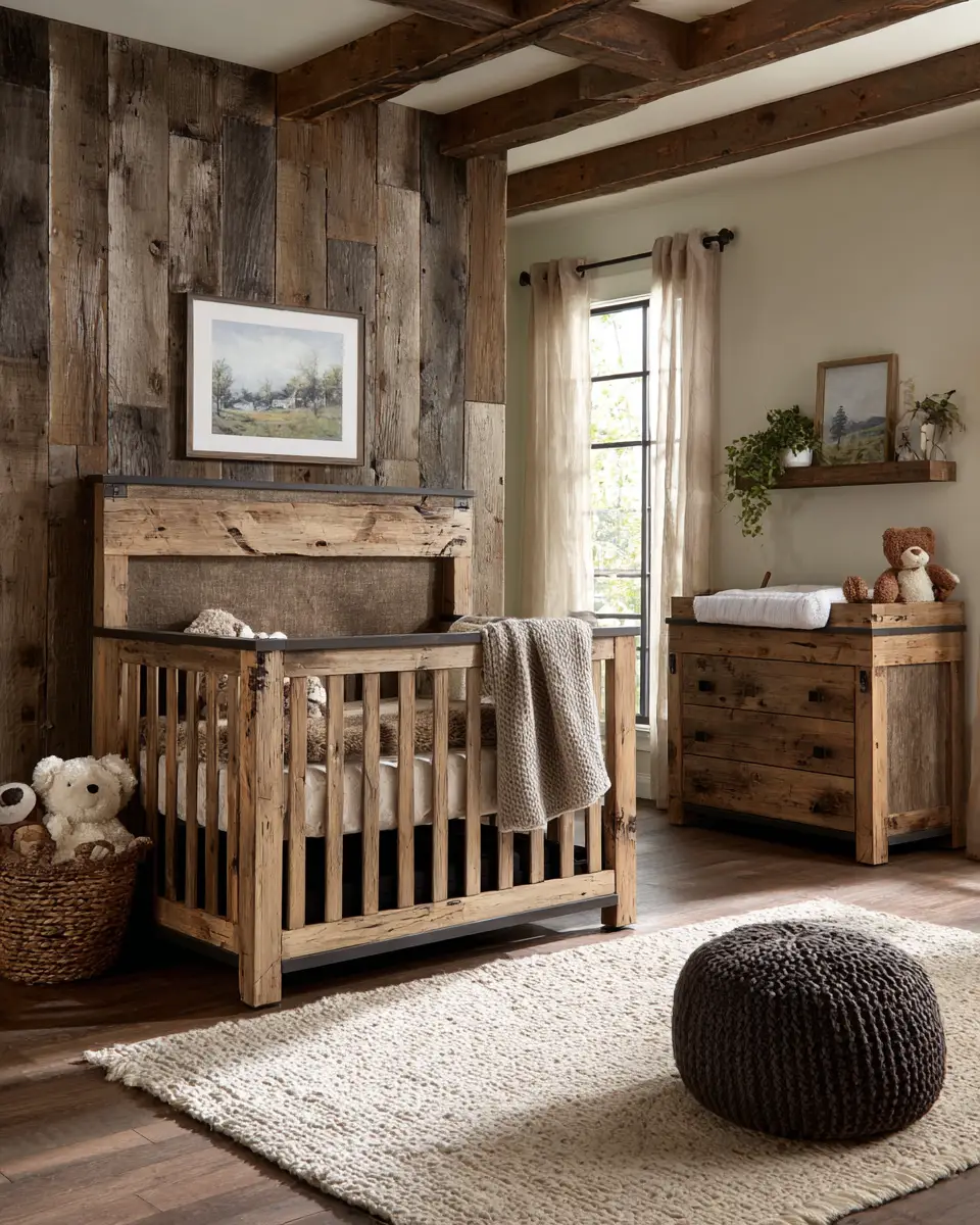 Warm Modern Farmhouse Nursery Decor Ideas