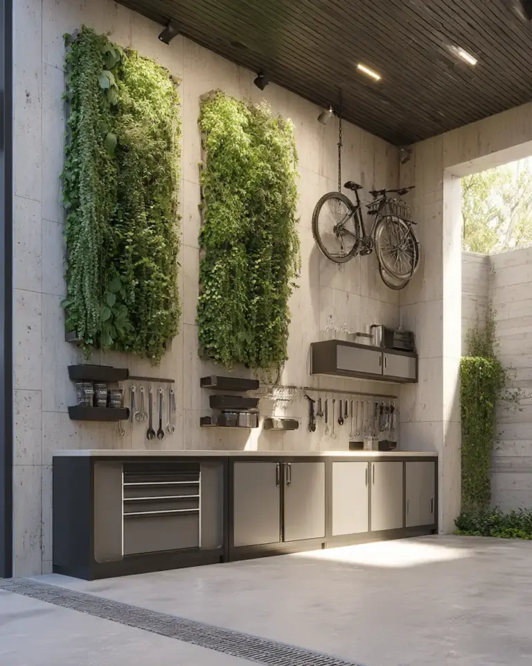 Warm Modern Garage Decor Ideas - Featured