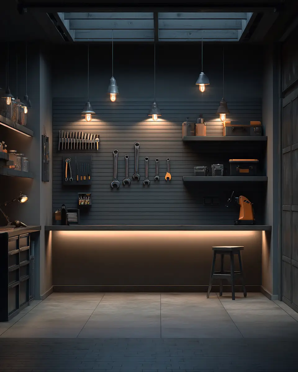 Warm Modern Garage Decor Ideas