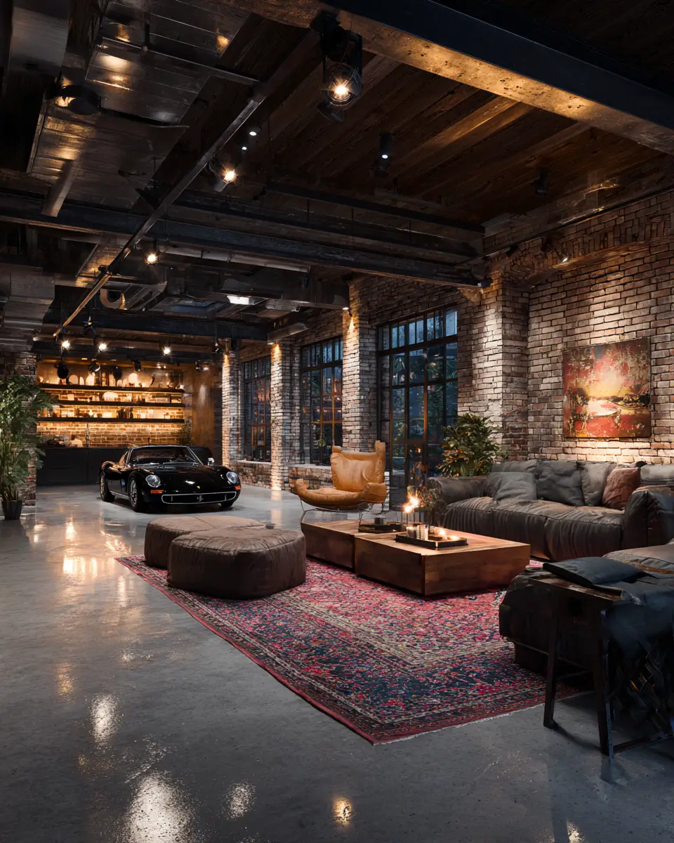 Warm Modern Garage Decor Ideas