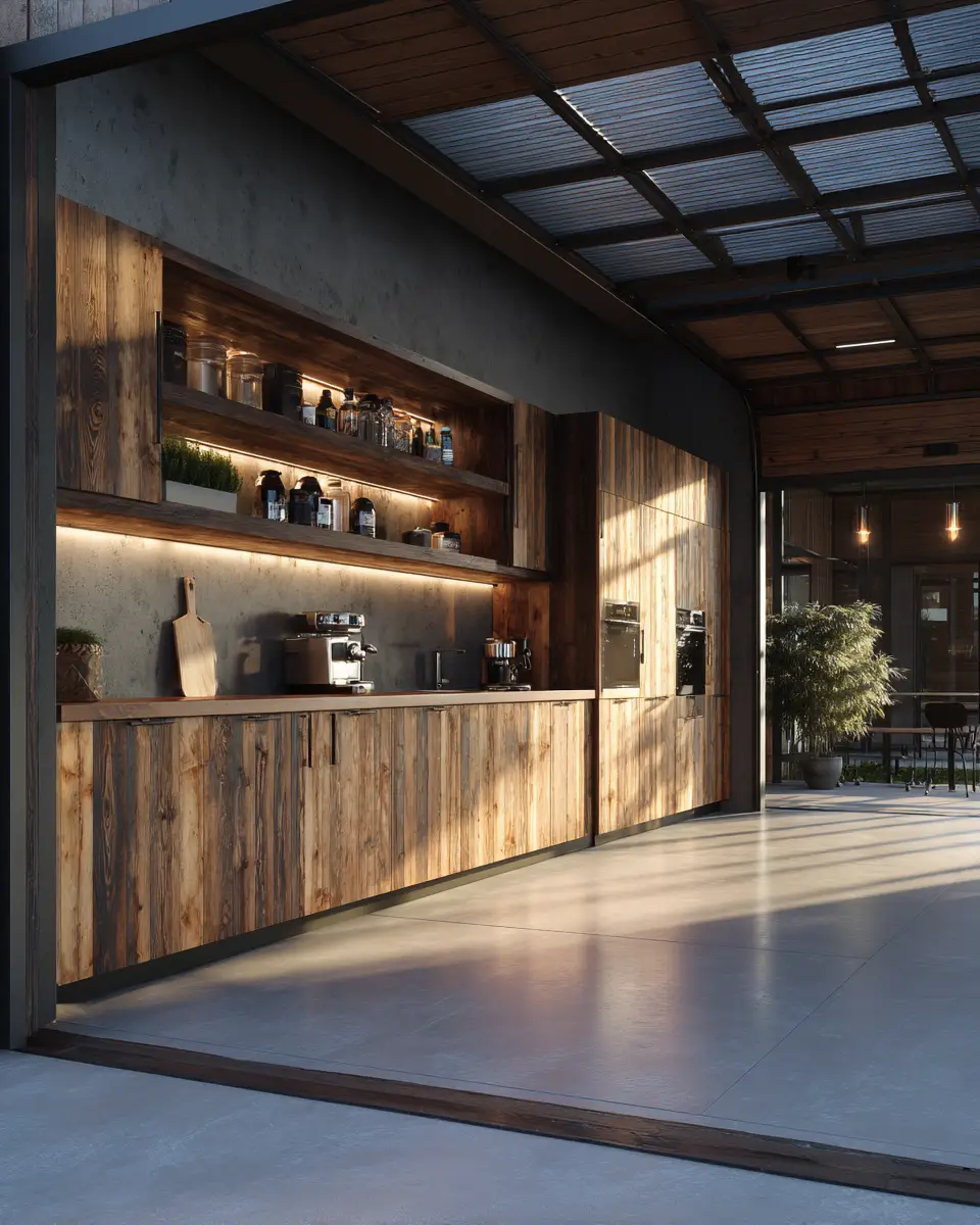 Warm Modern Garage Decor Ideas