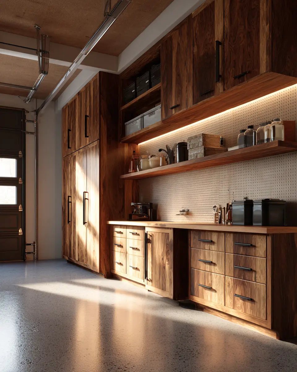 Warm Modern Garage Decor Ideas