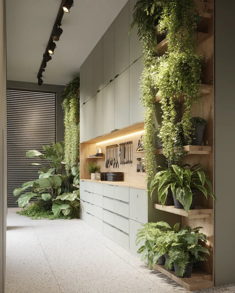 Warm Modern Garage Decor Ideas