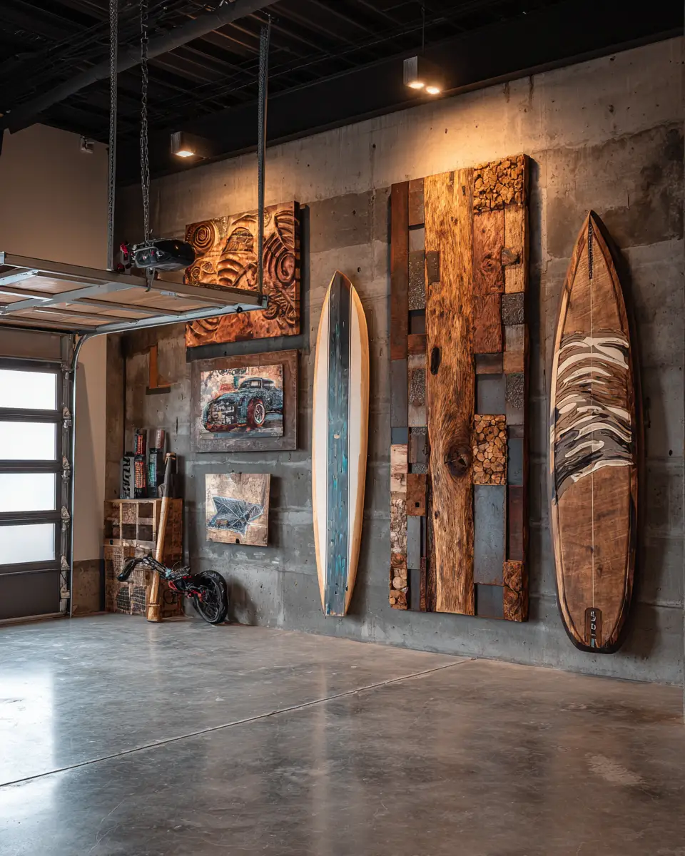 Warm Modern Garage Decor Ideas
