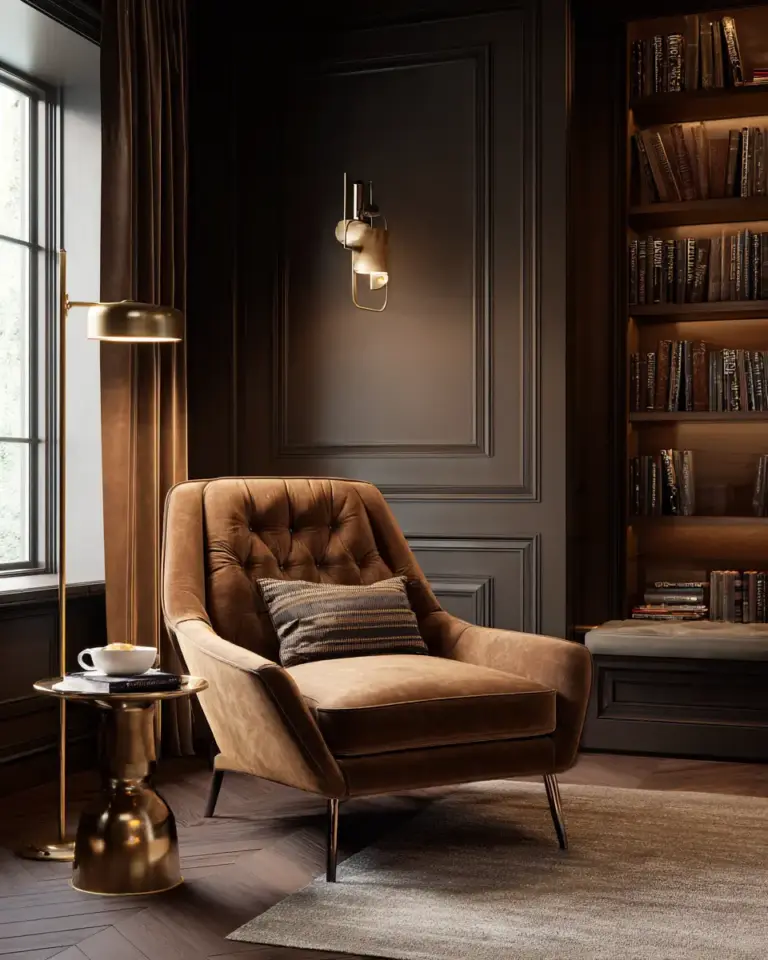 Warm Modern Home Office Decor Ideas - Featured