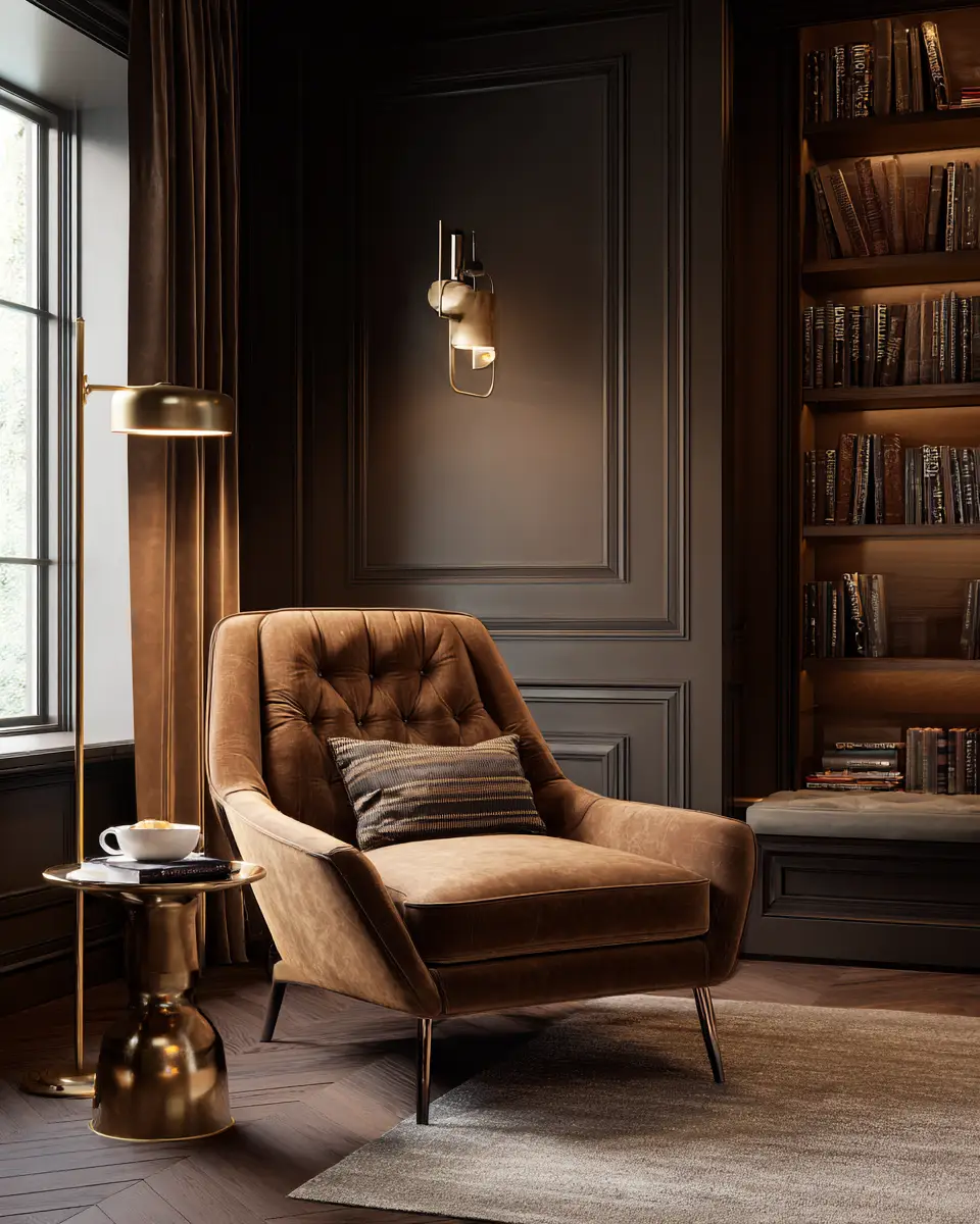 Warm Modern Home Office Decor Ideas - Featured