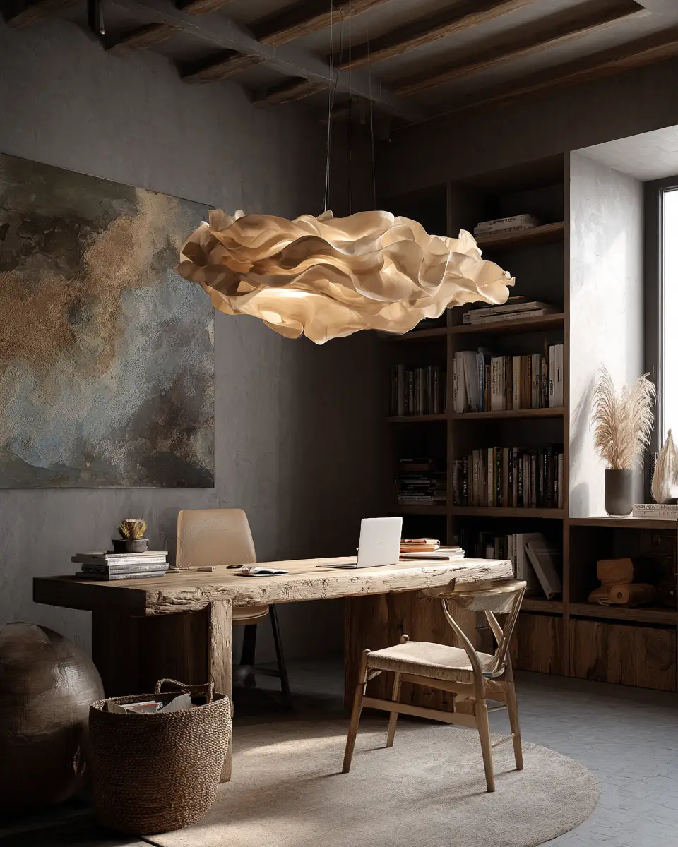 Warm Modern Home Office Decor Ideas