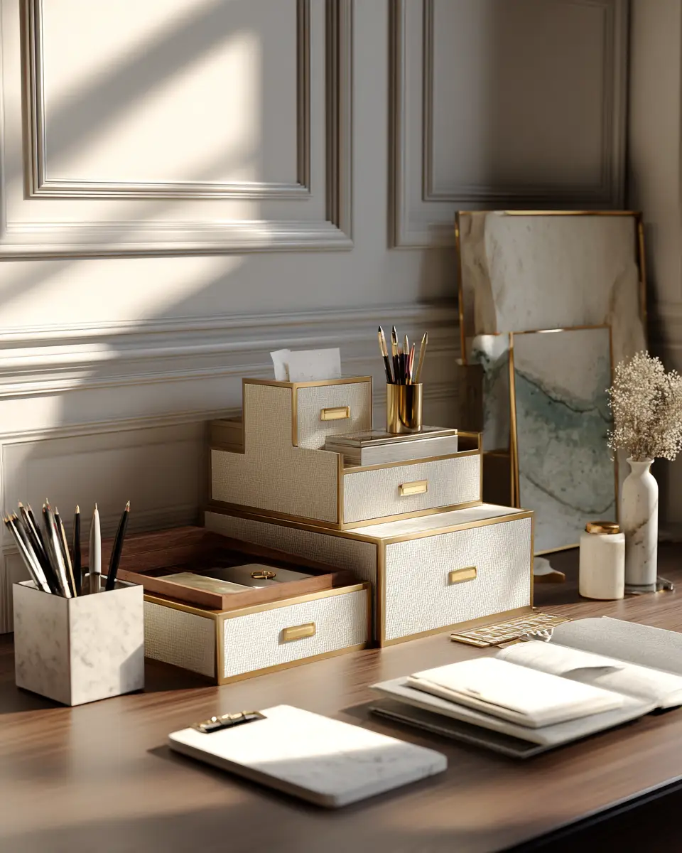 Warm Modern Home Office Decor Ideas