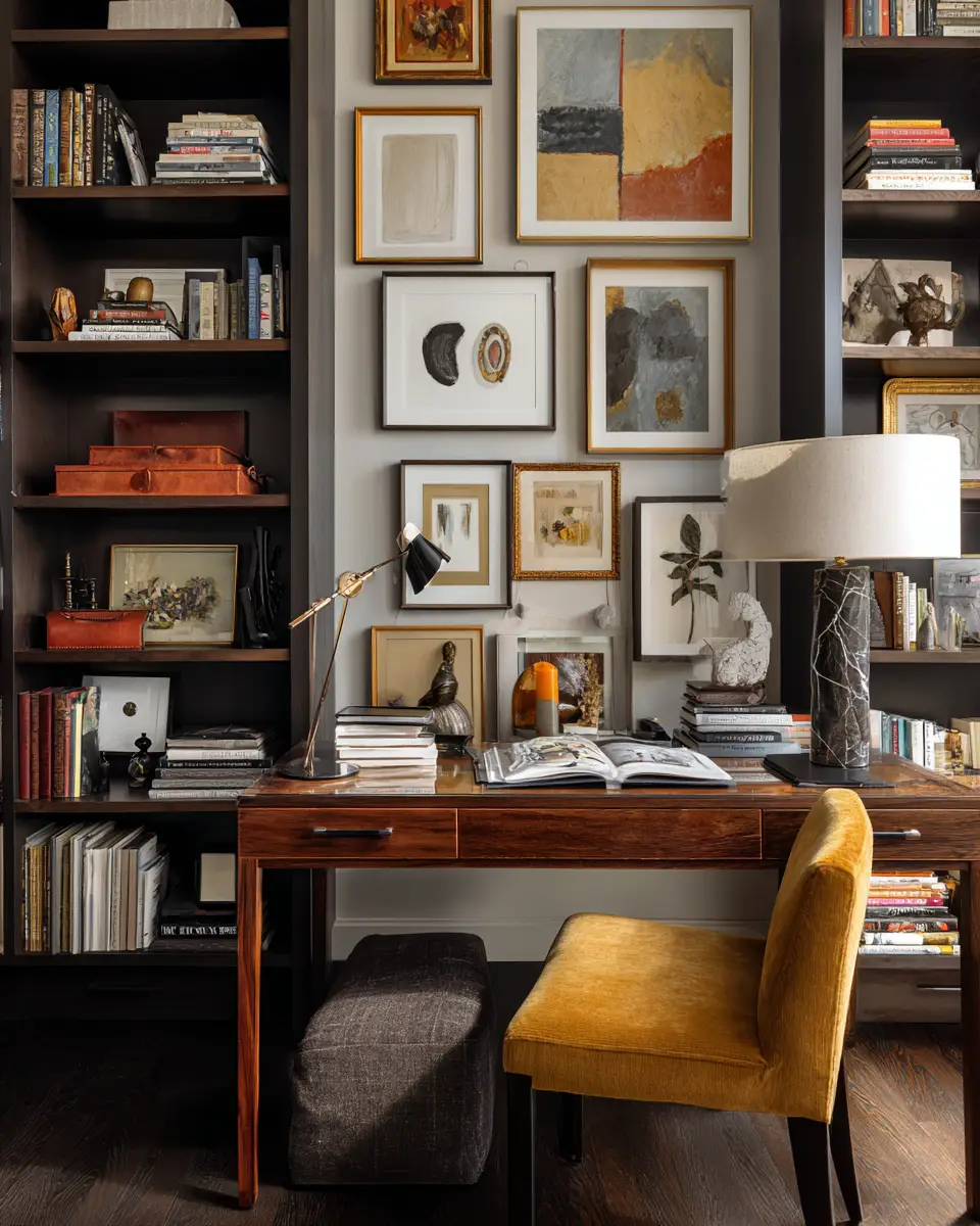 Warm Modern Home Office Decor Ideas