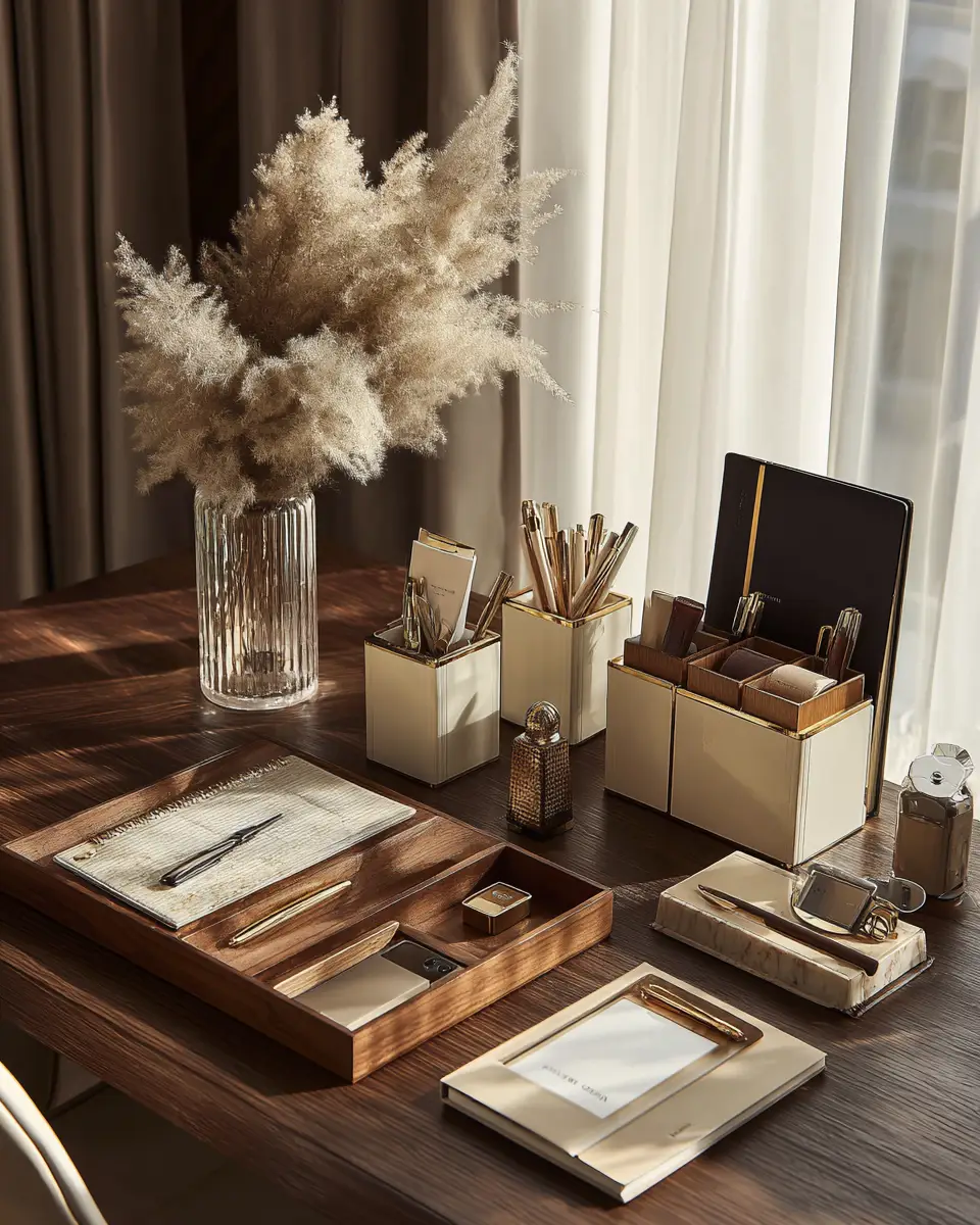 Warm Modern Home Office Decor Ideas