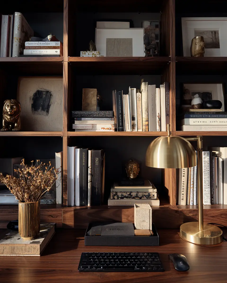 Warm Modern Home Office Decor Ideas