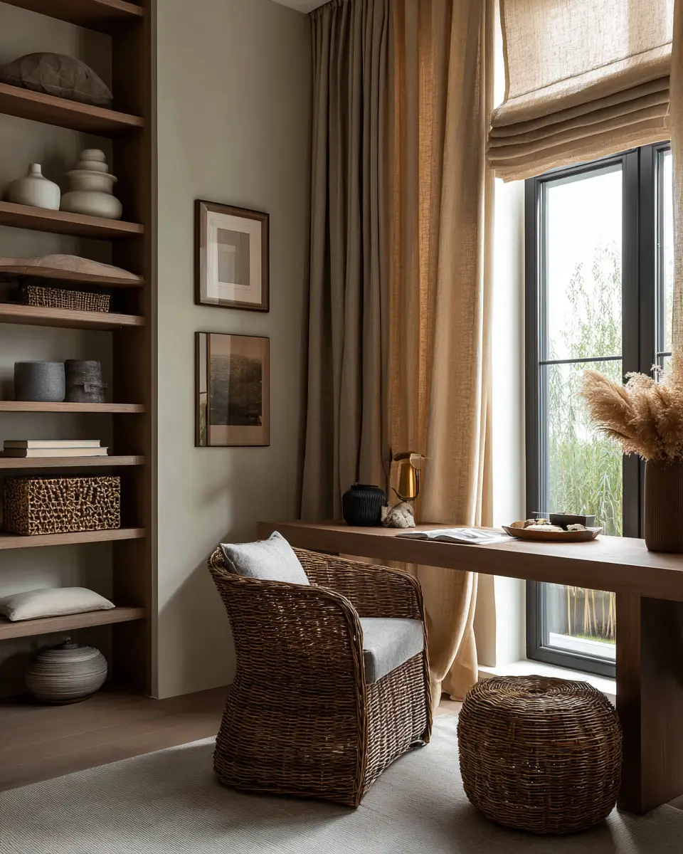 Warm Modern Home Office Decor Ideas