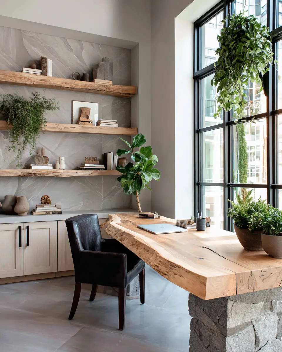 Warm Modern Home Office Decor Ideas