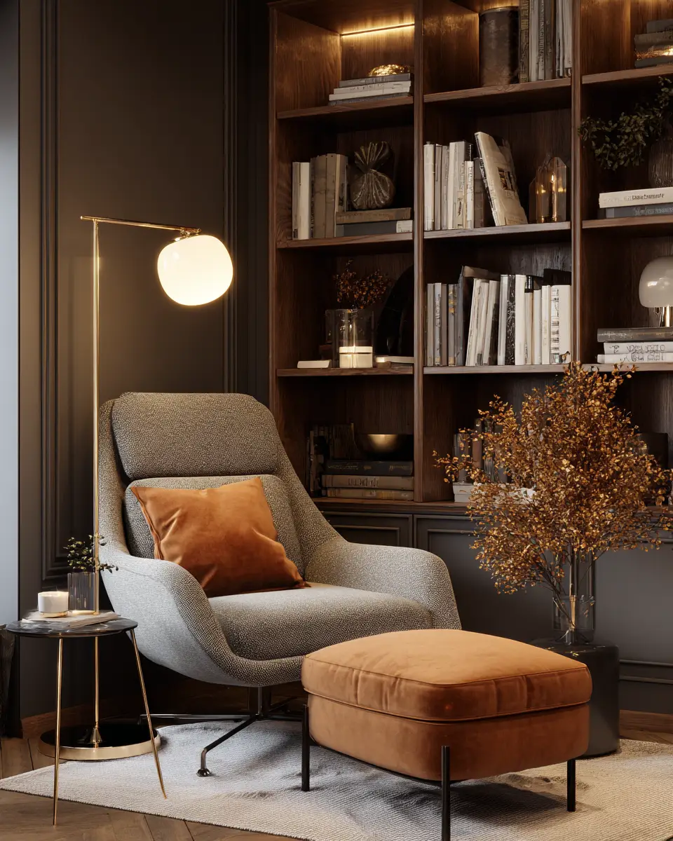 Warm Modern Home Office Decor Ideas