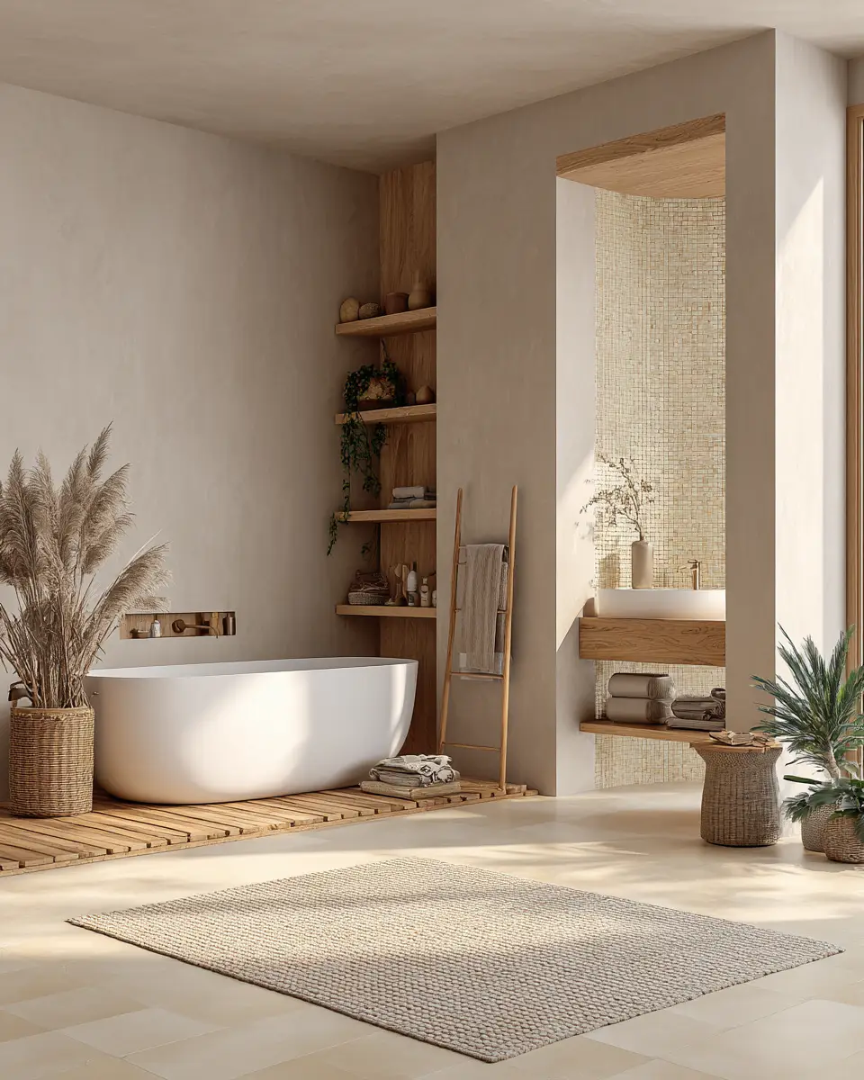 Warm Neutral Bathroom Decor Ideas