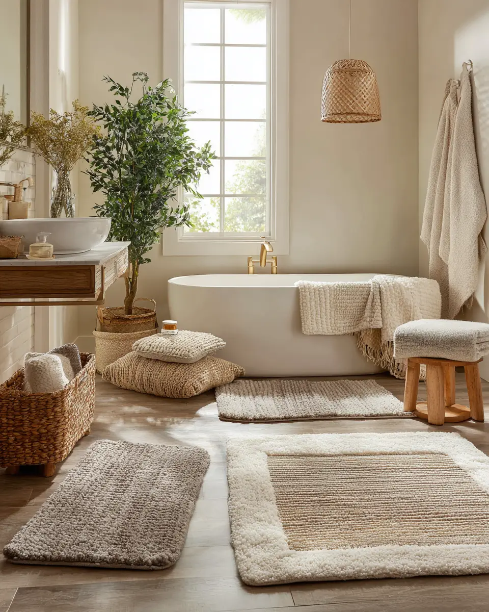 Warm Neutral Bathroom Decor Ideas