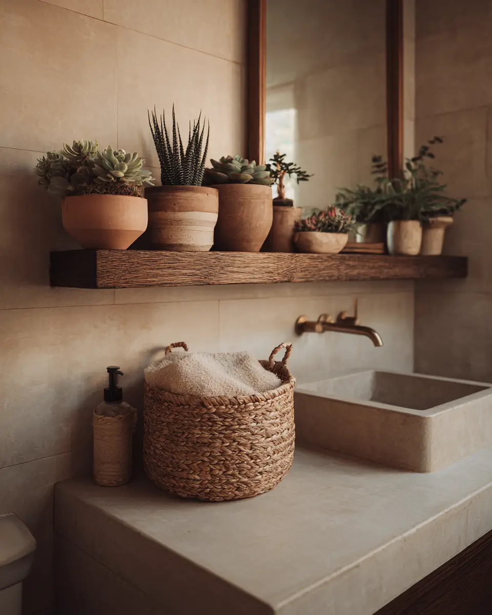 Warm Neutral Bathroom Decor Ideas