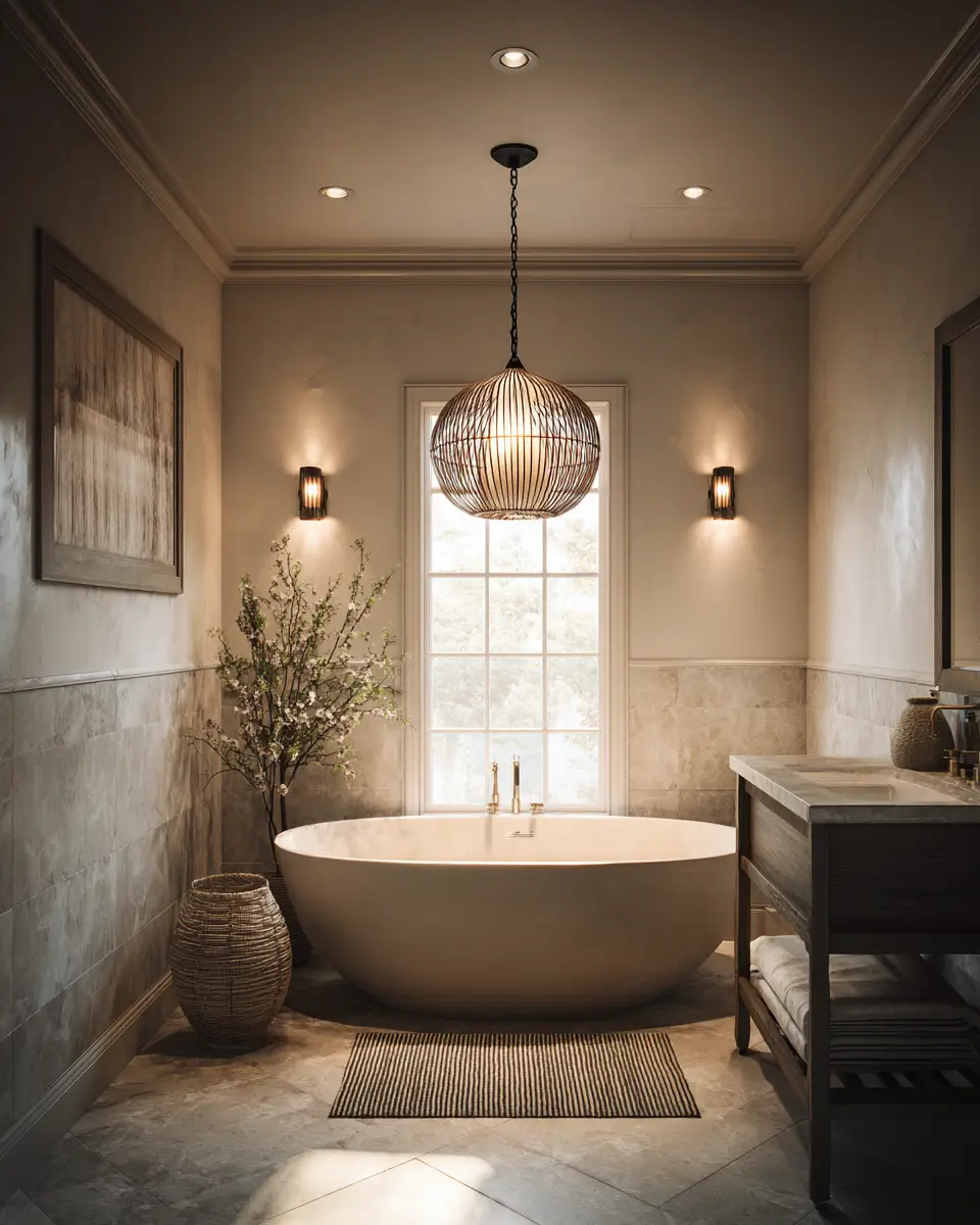 Warm Neutral Bathroom Decor Ideas