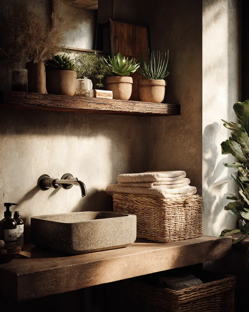 Warm Neutral Bathroom Decor Ideas