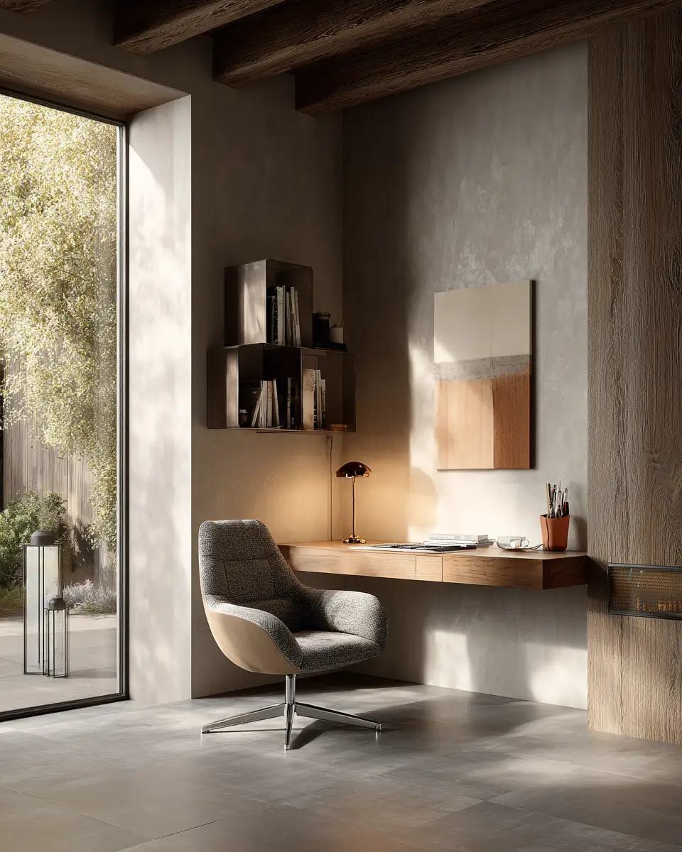 Warm Organic Modern Living Room Decor Ideas