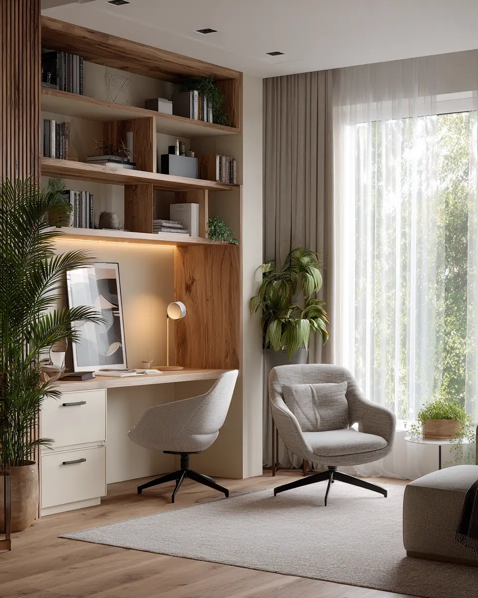 Warm Organic Modern Living Room Decor Ideas