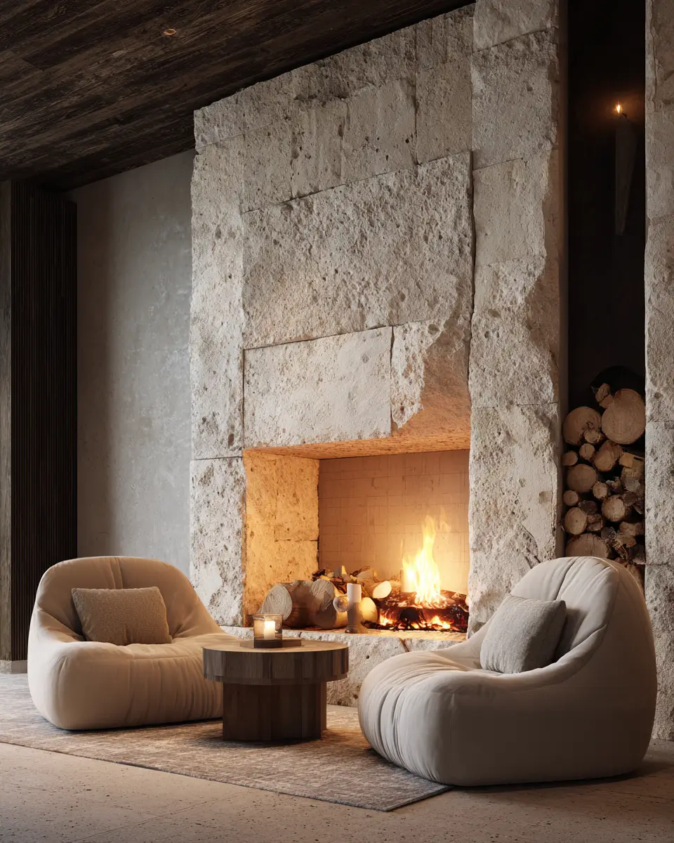 Warm Organic Modern Living Room Decor Ideas