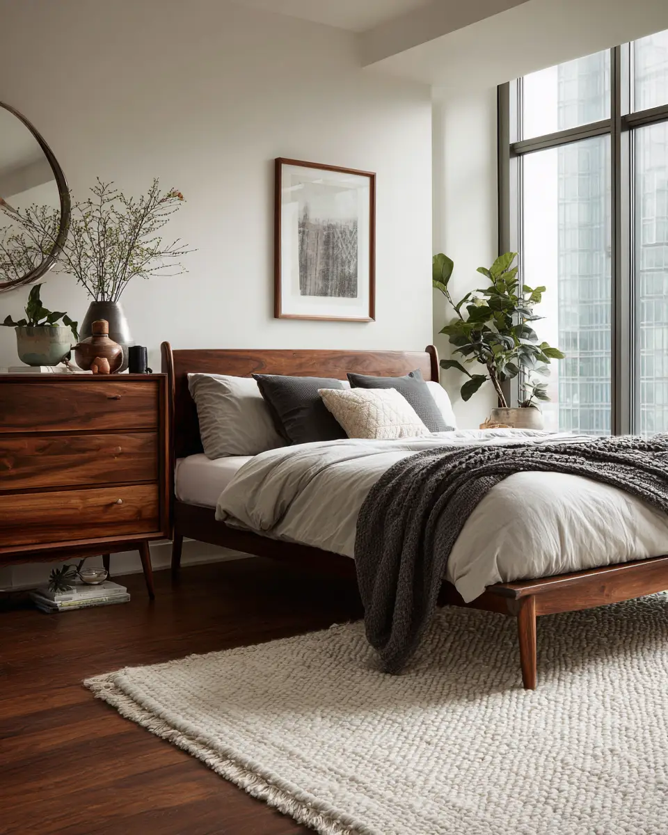 Warm Retro Bedroom Decor Ideas