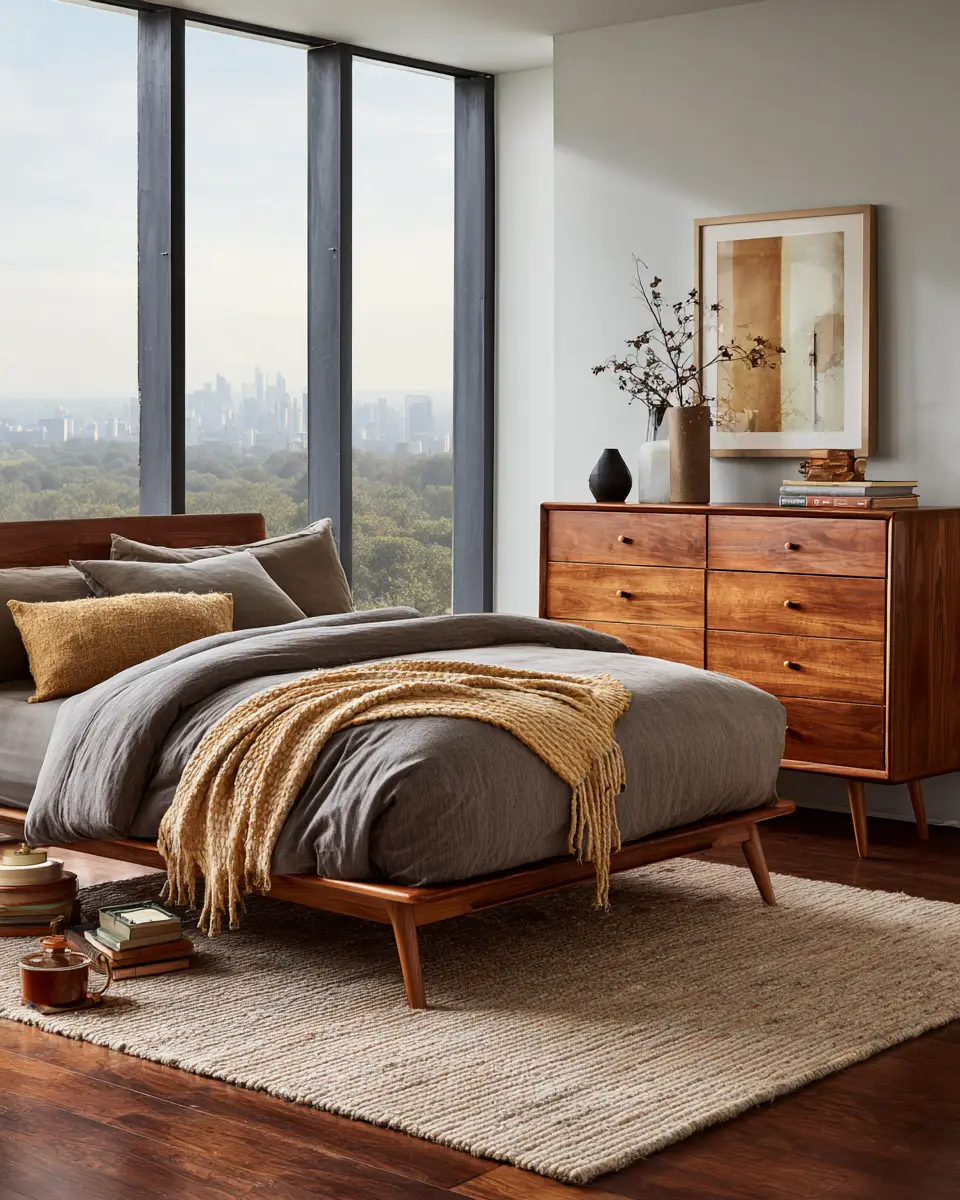 Warm Retro Bedroom Decor Ideas