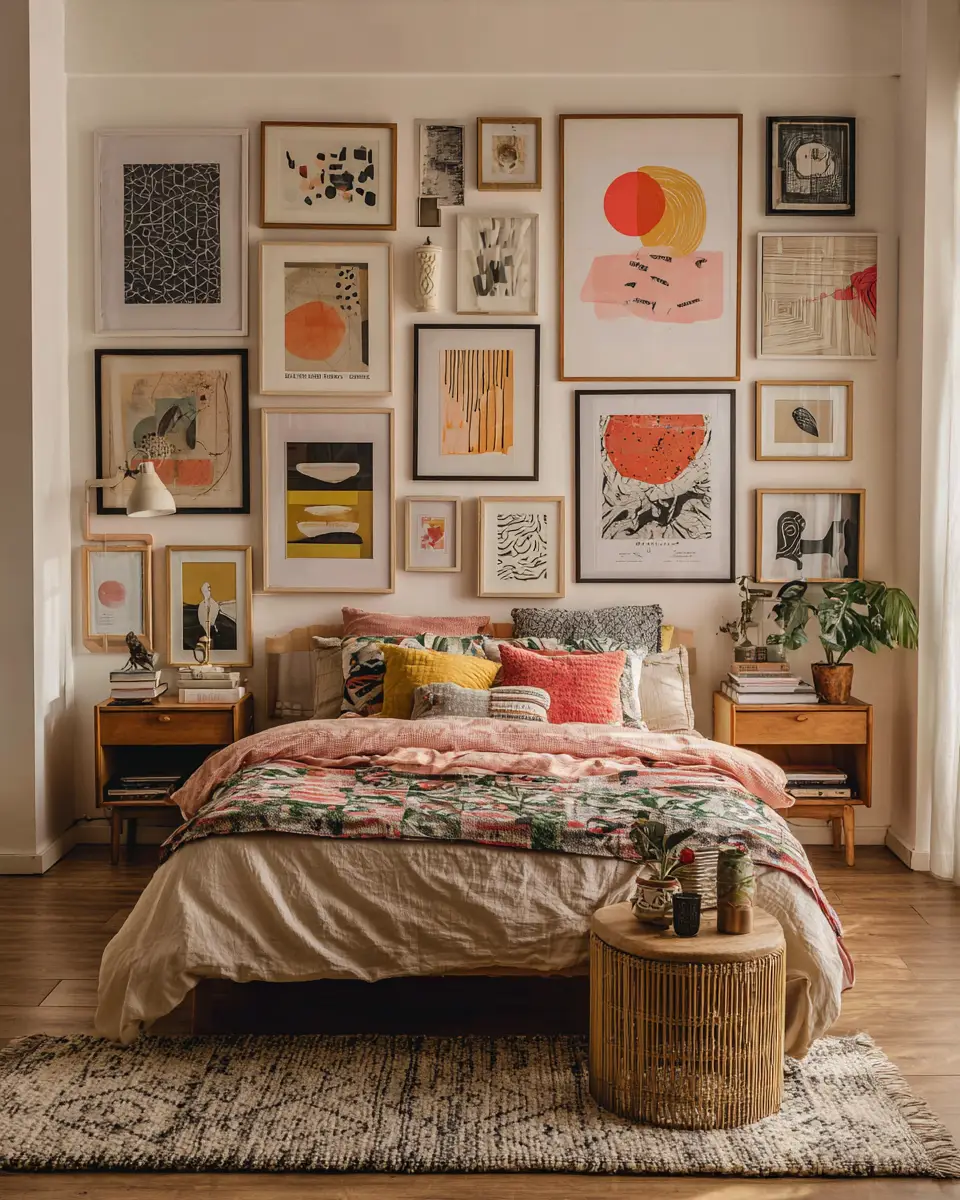 Warm Retro Bedroom Decor Ideas