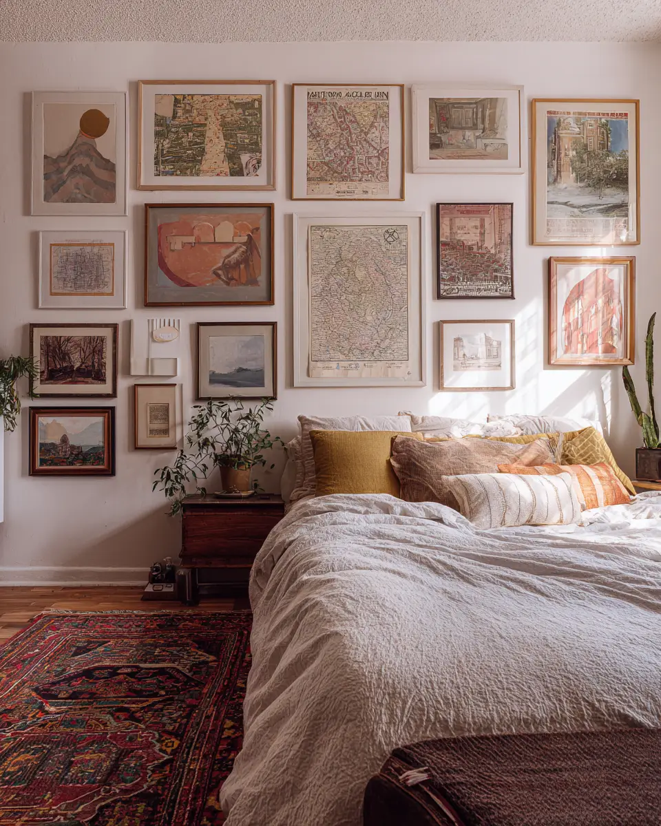 Warm Retro Bedroom Decor Ideas