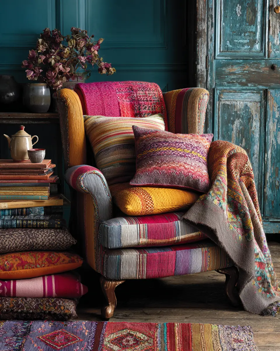 Warm Retro Bedroom Decor Ideas