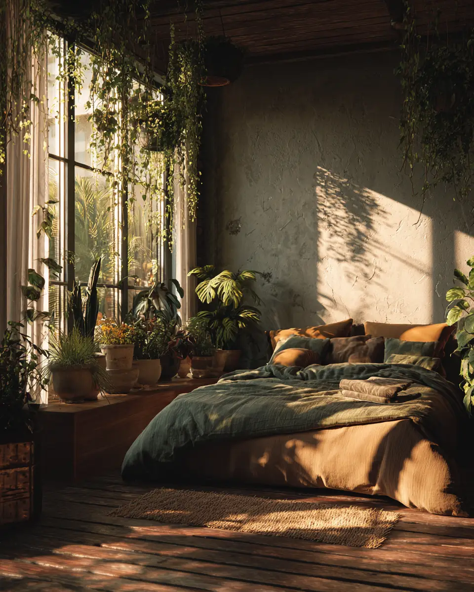 Warm Retro Bedroom Decor Ideas