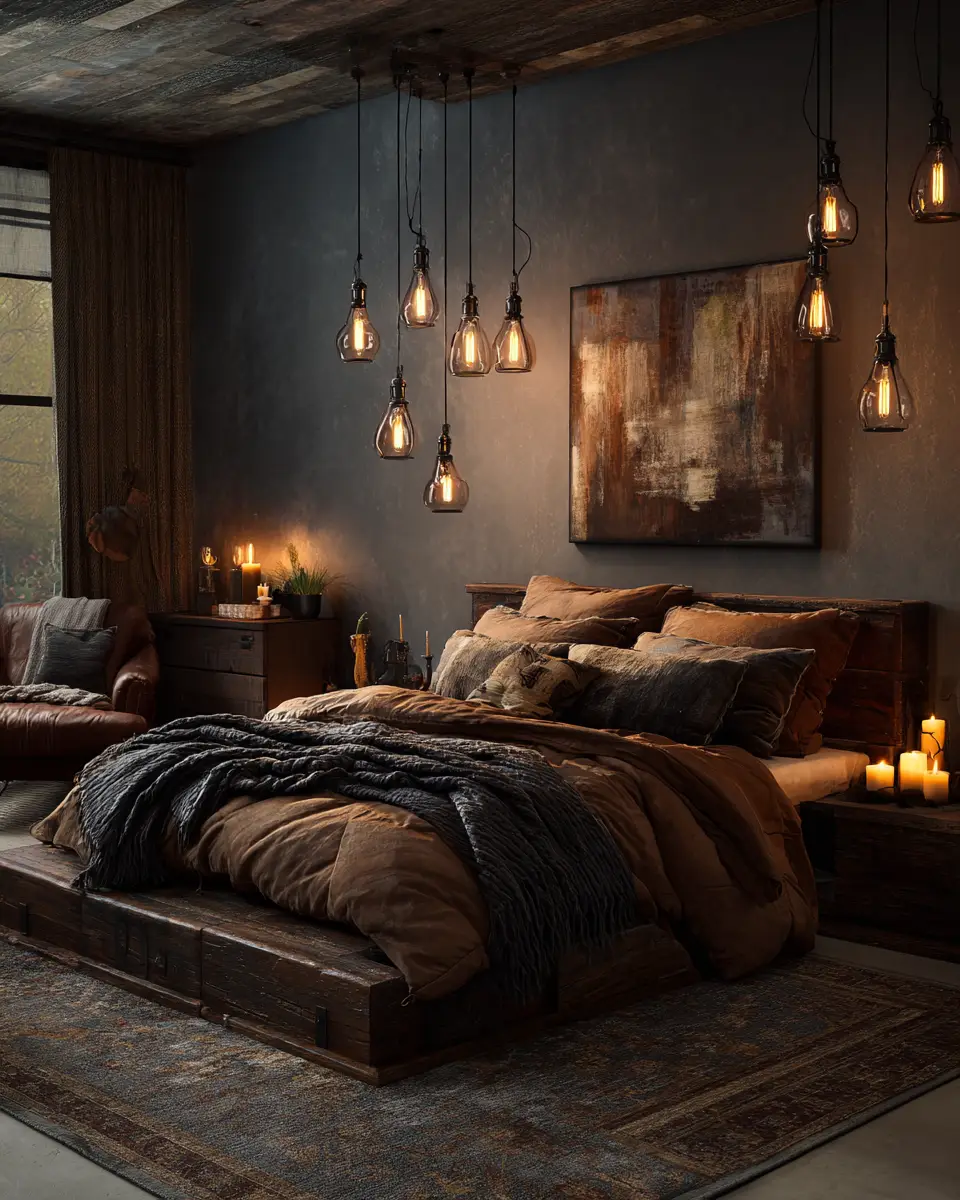 Warm Rustic Bedroom Decor Ideas