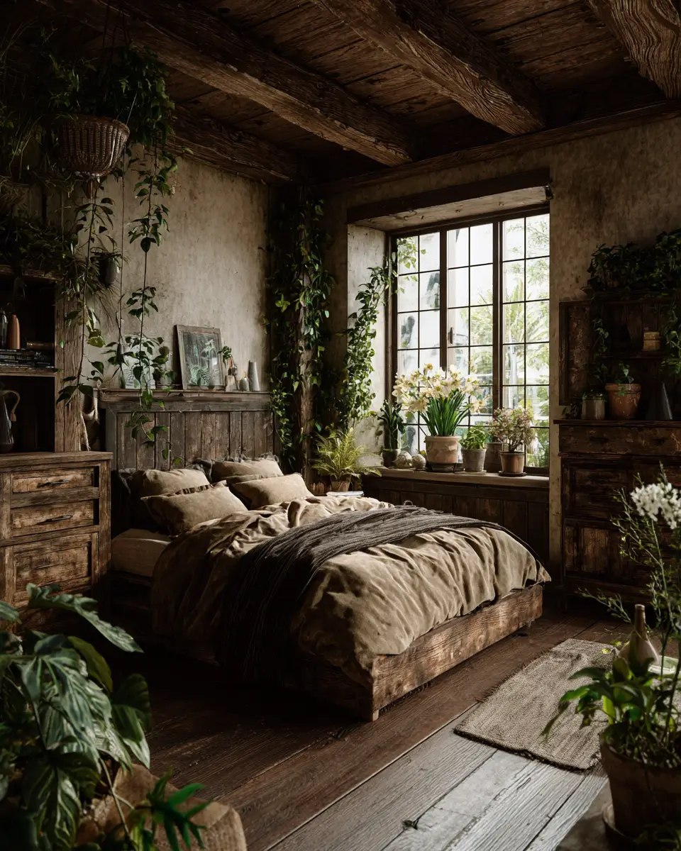 Warm Rustic Bedroom Decor Ideas